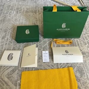Goyard Green and Yellow Gift Set